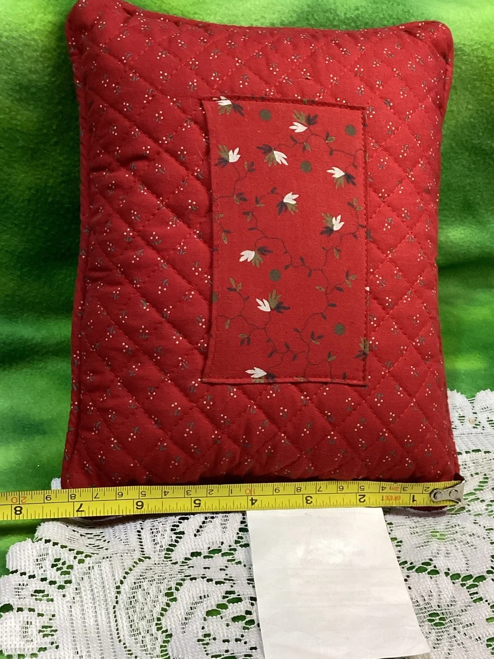 Boyds Home Bears Red Quilted 'Beary Best Friend' Pillow with Plush Teddy 2004